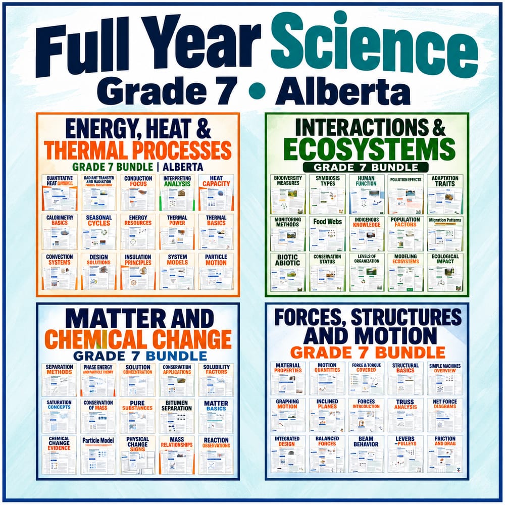 Full Year Science • Grade 7 • Alberta