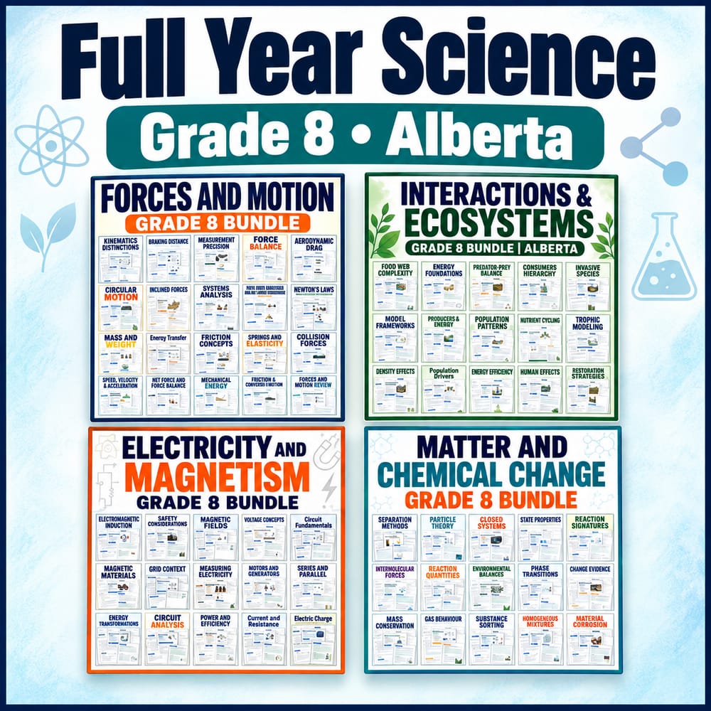Full Year Science • Grade 8 • Alberta