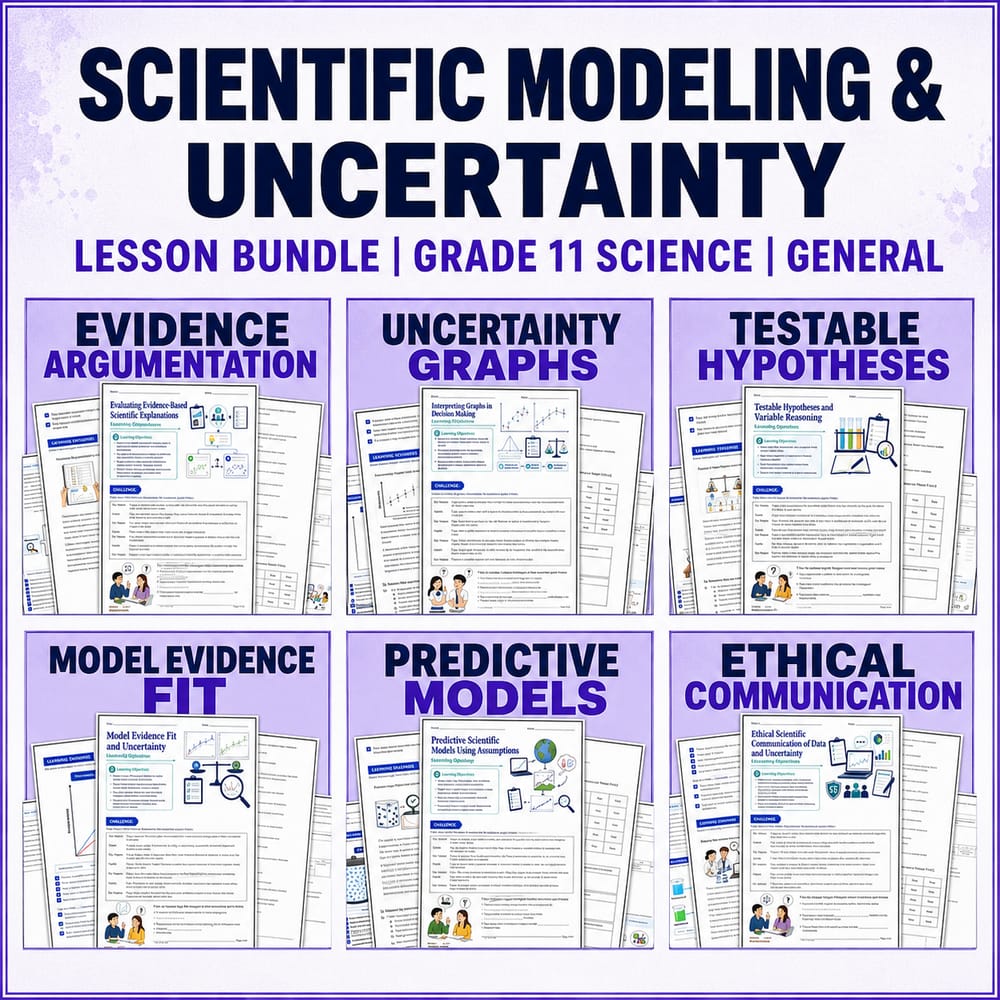 Scientific Modeling & Uncertainty Bundle | Grade 11 Science Worksheets